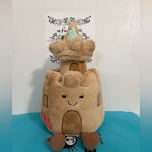 Jellycat Amuseables Sandcastle Plush Toy Authentic With Dust Bag A2SC
